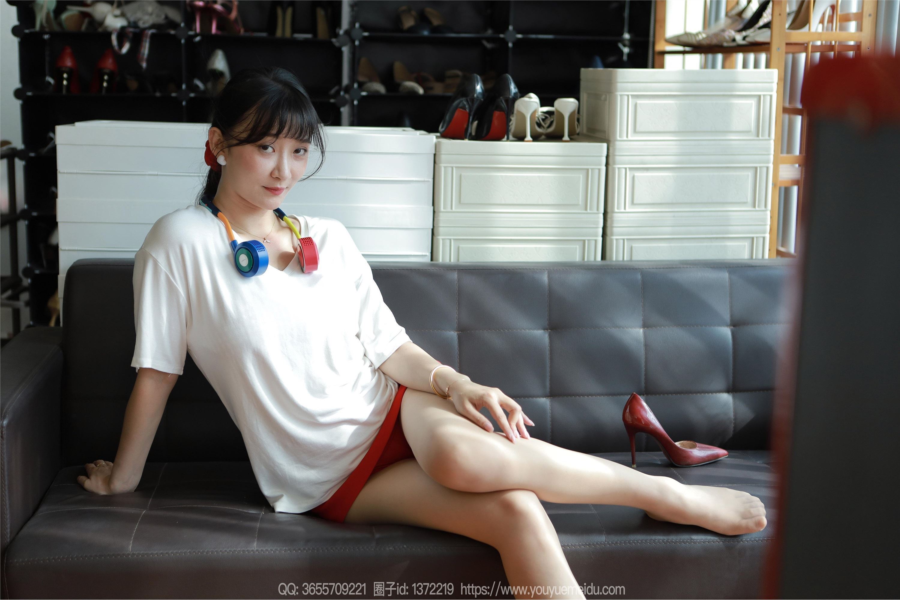 IESS异思趣向  2024.08.20 丝享家 1826 秋秋《白T红裙》